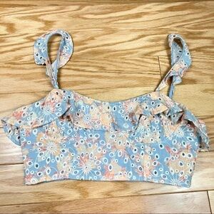 Lovers+friends floral crop top size S